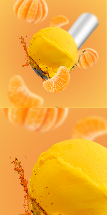 Tangerine sorbet