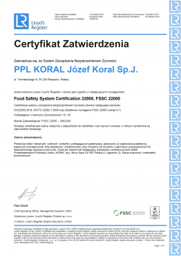 Certificate Rzeszów PL