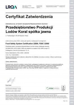 FSSC 0062548 Rzeszów (PL)
