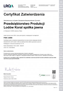 FSSC 0062547 Limanowa (PL)